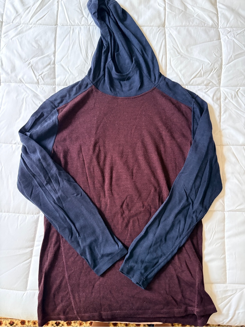 Smartwool Men's Performance Hoodie Jacket in Navy and Burgundy